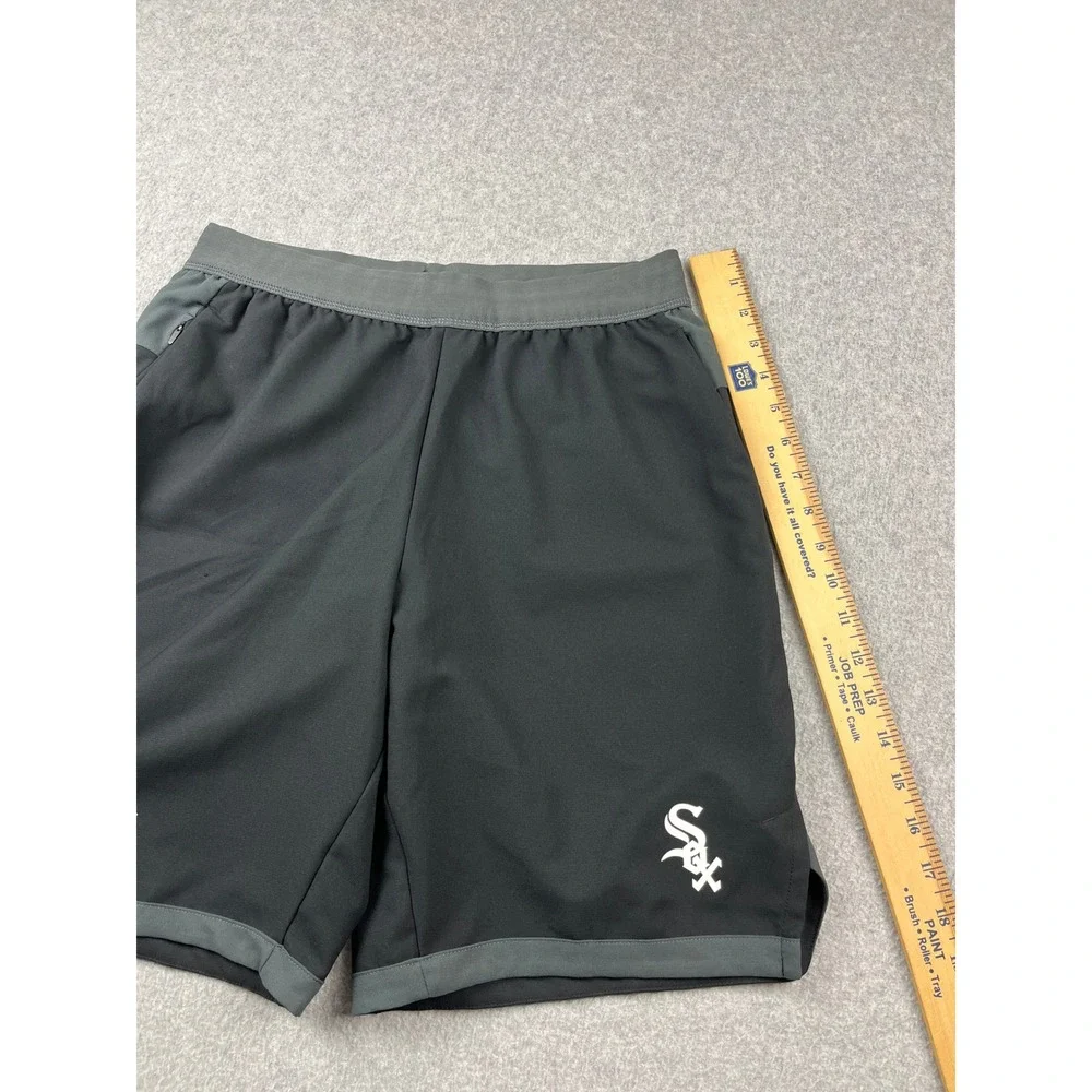 Nike Chicago White Sox MLB Shorts Mens Small Black Authentic Dri-FIT Athletic